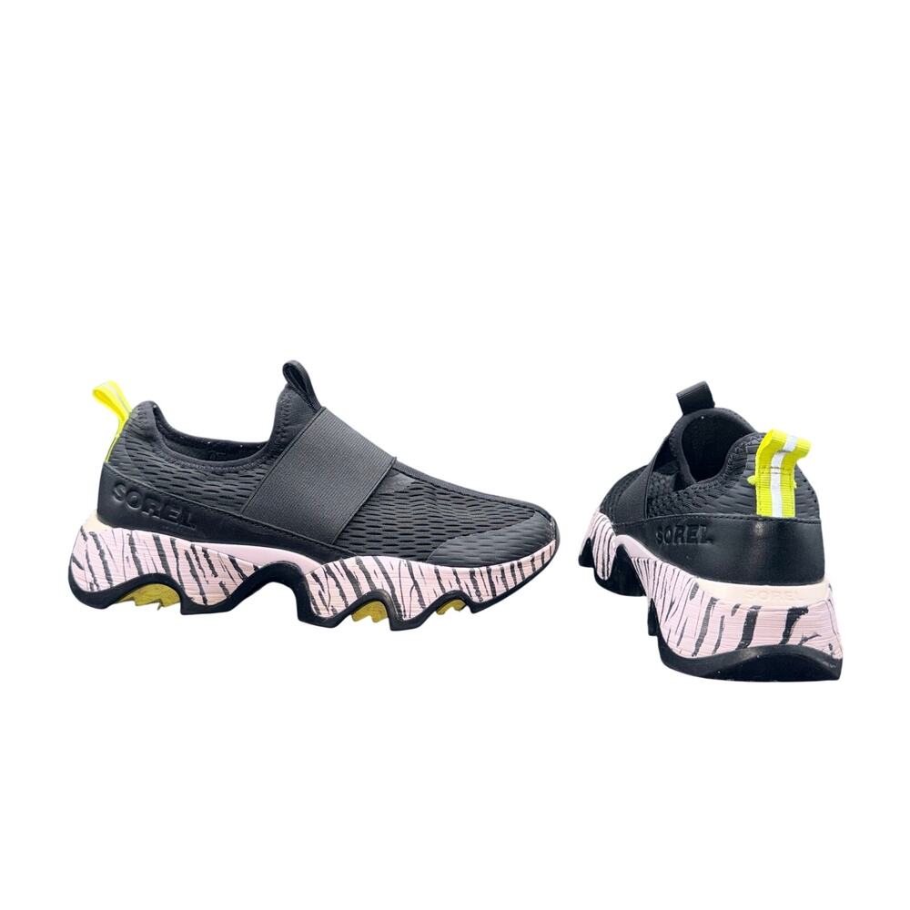 Sorel Kinetic Impact Strap Slip On Sneakers Black Women’s 7.5 Mesh